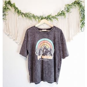 Boutique Burnout Graphic Tee sz XL